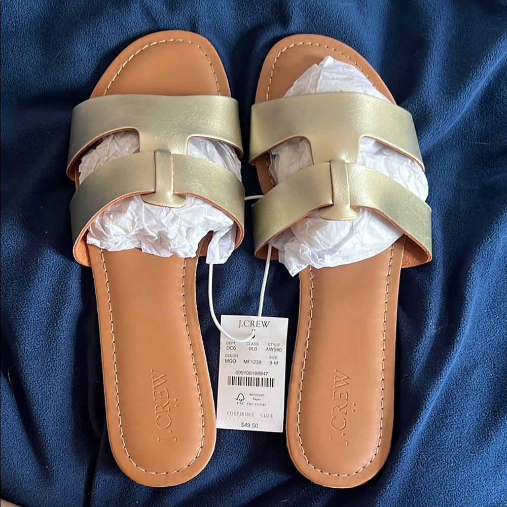 NWT J. Crew Women's Beachside Slide Sandals